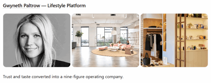 Gwyneth Paltrow — Lifestyle Platform