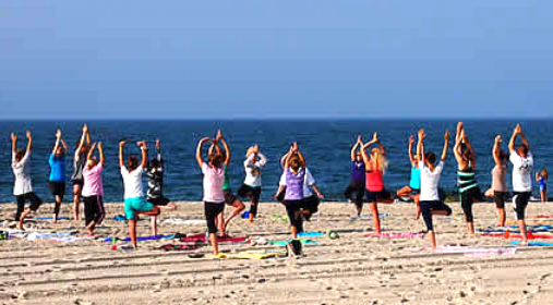 Outdoor Beach Yoga Hamptons